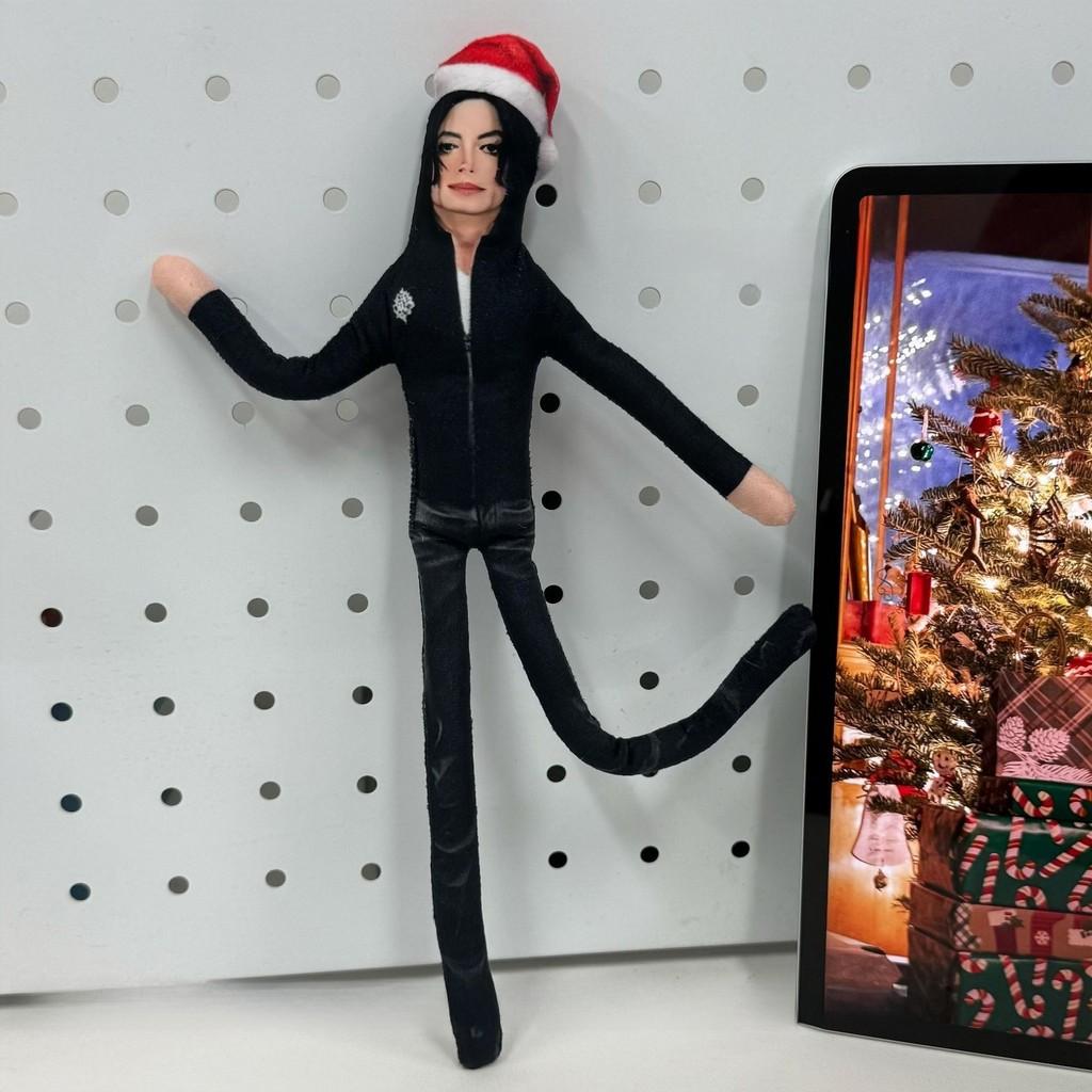 Michael Jackson Christmas Plush Collectible With Poseable Skeleton For Fans