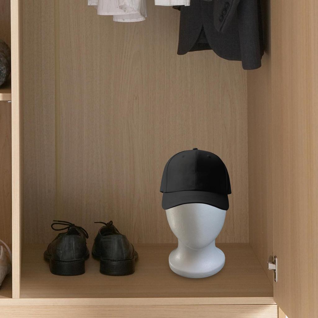 Female Styrofoam Mannequin Manikin Head Model Faceless Cosmetics Display Stand For Hair Travel Salon Hairpieces Model Hats Style