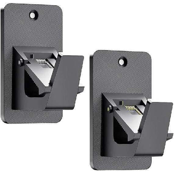 Самоклеящиеся держатели для карнизов, Кронштейны для карнизов без сверления, Прочные держатели 20 фунтов для ванной комнаты, спальни, кухни, Универсальный карниз для окна без повреждений 2PCS