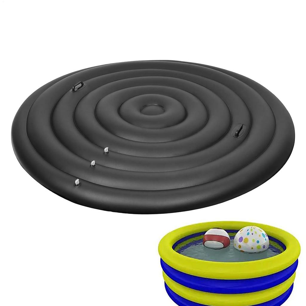 Inflatable Hot Tub Cover Round Hot Tub Lid Portable Energy-Saving Hot Tub Thermal Cover for Protecting Tubs from Wind Rain Debri