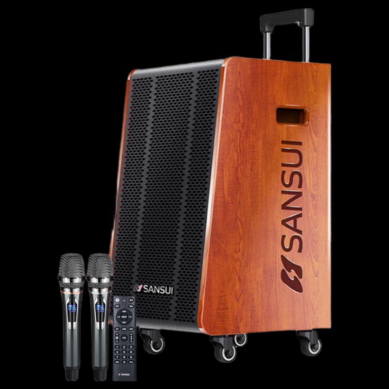 

SANSUI G-Series Portable KTV Bluetooth Trolley Speaker with Microphone