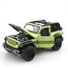 (Bagged) 1/36 Scale Four-Door Jeep Wrangler-Style Off-Road Pullback Toy Car, Die-Cast Metal, Boy's Toy, Powerful Pullback.