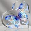 Butterfly Christian Keepsake - Elegant Inspirational Desk Decor for Women