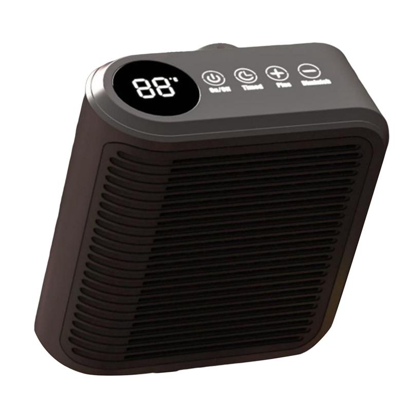 Mini Fan Heater Multifunctional Wall Mounted Heater Wall Socket Small Space Heater Household Fan Heater EU Plug чёрный