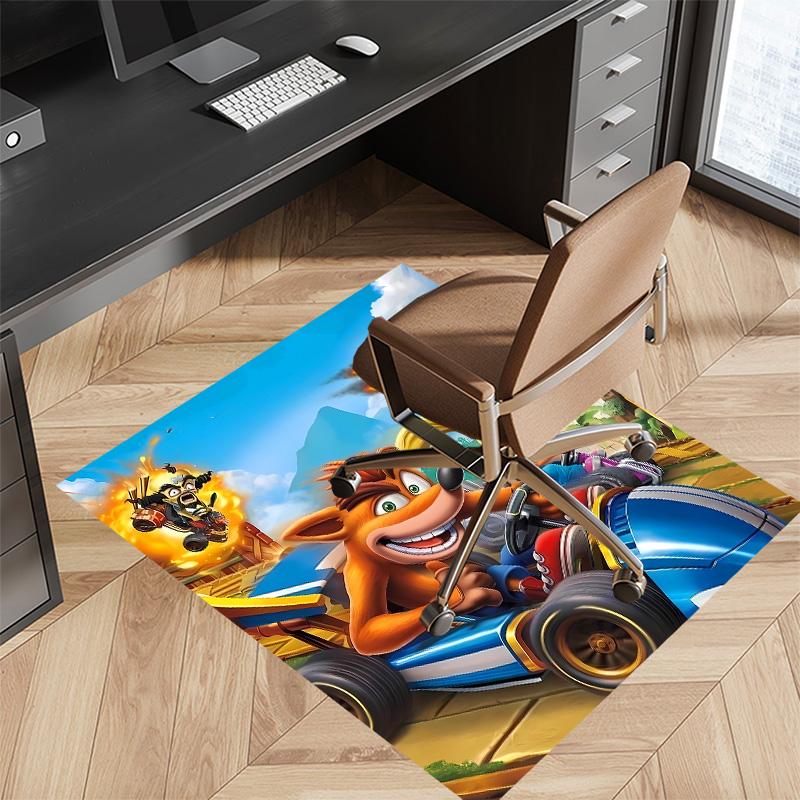 Crash Bandicoot Printed Absorbent Washable Carpet, Non-Slip Bathroom Mats, Kitchen Rugs, Yoga Mat,Living Room Entrance, Camping Picnic Rugs