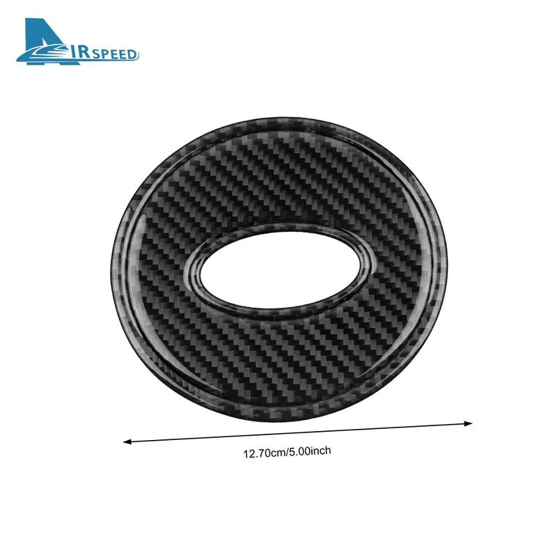Für Subaru Crosstrek Impreza 2024 Echte Weiche Kohlefaser 3-teiliger Aufkleber Lenkradmitte Innenraum LHD RHD Zubehör