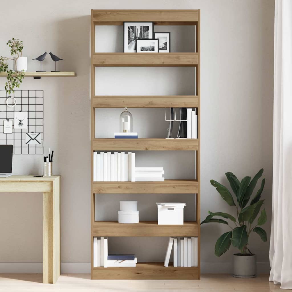 Bookshelf Artisan Oak 80 x 30 x 198 cm Engineered Wood