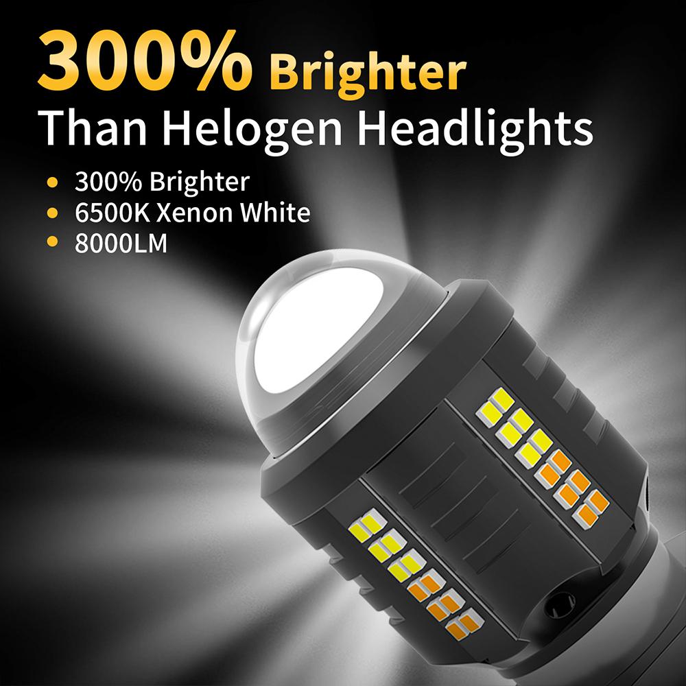 H4 Motorcycle Headlight BA20D H6 P15D H4 Led Bulbs High Power Canbus No Error Hi Lo Beam Motorcycle Accessories White 6000K 12V