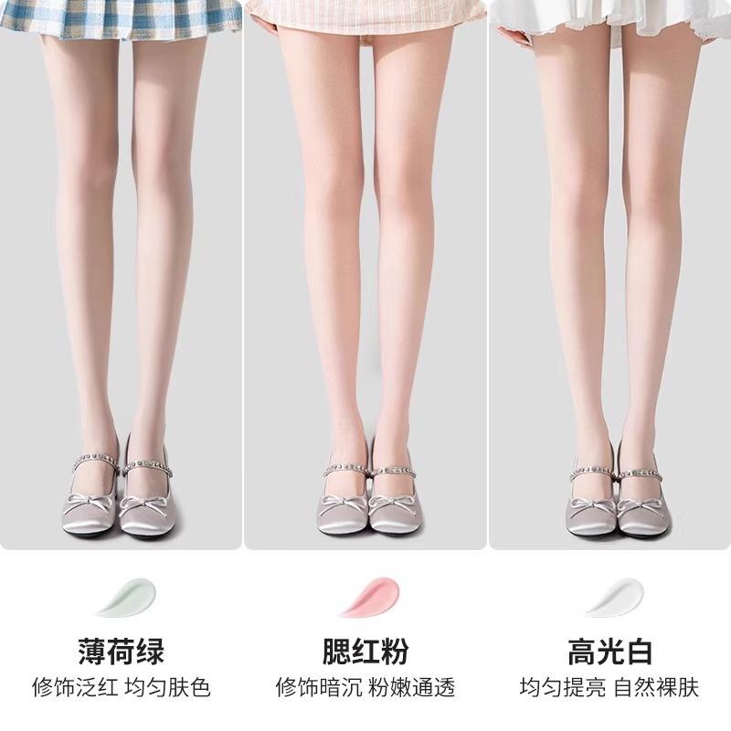 Summer Mint Mambo Stockings Women'S Ultra-Thin Skin Tone Anti-Hooking Bare Legs Artifact Skin Beauty Sun Protection Women'S Pantyhose