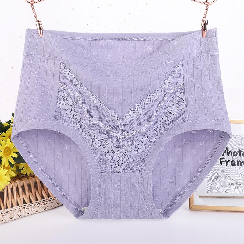 Female Birth Year Big Red High Waist Big Size Middle Aged Mother Underwear for The Elderly