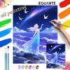 Ice Queen Ocean Night Sky Oil Painting Hand Painting Art Kit Coloring Painting Handmade Diy Home Decoration Gift