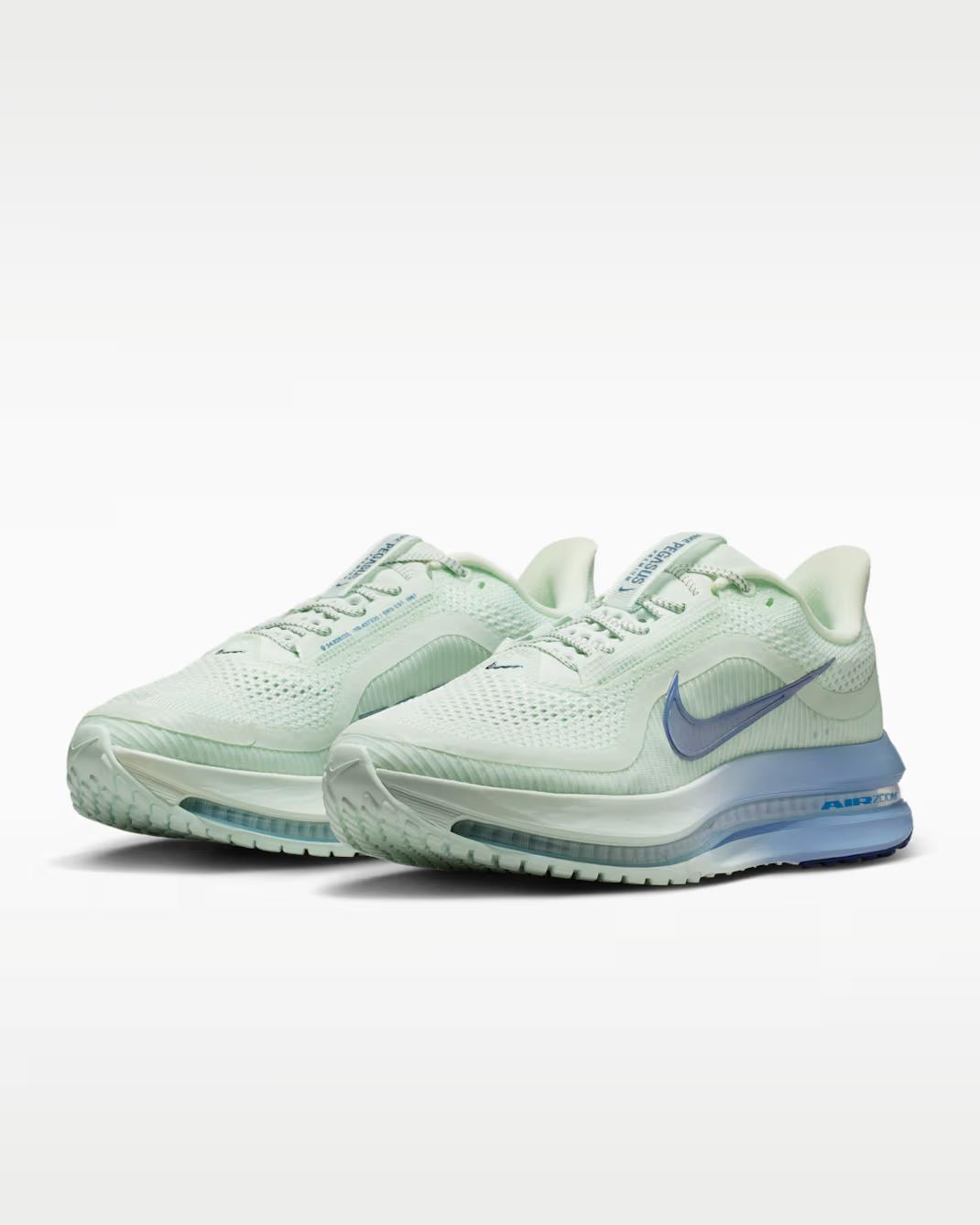 HQ2593-301 Nike Women s Pegasus Premium  Barely Green/Work Blue  (Women s) 5