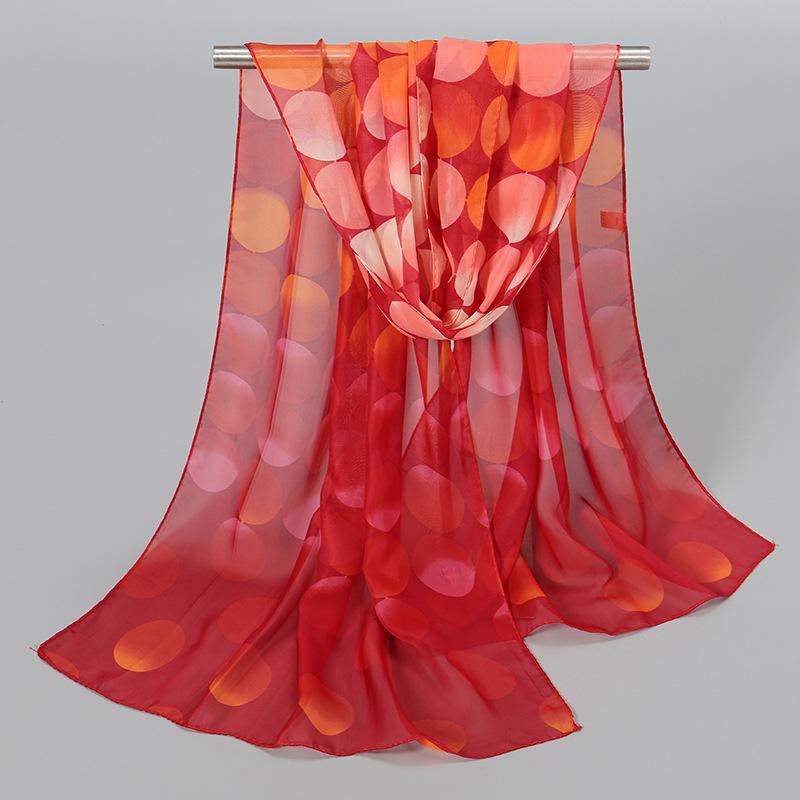 1Pc Muslim Chiffon Hijab Scarf For Women Summer Print Thin Scarves Soft Shawl Foulard Viscose Autumn Female Sunscreen Wrap Shawl