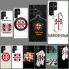 Flagge von Sardinien Handyhülle Für Samsung Galaxy S24 S23 S21 S20 FE S22 S26 Ultra S25 Edge S10 Plus Hülle Klar TPU Capa Shell Coq