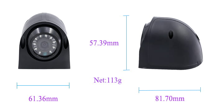 12.3" AHD 4ch Reversing Camera Monitor with DVR Recording
