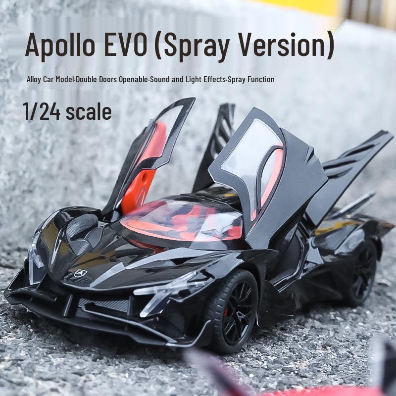 

New Haodi 1:24 Apollo EVO Alloy Car Model Toy for Kids, Spray Version