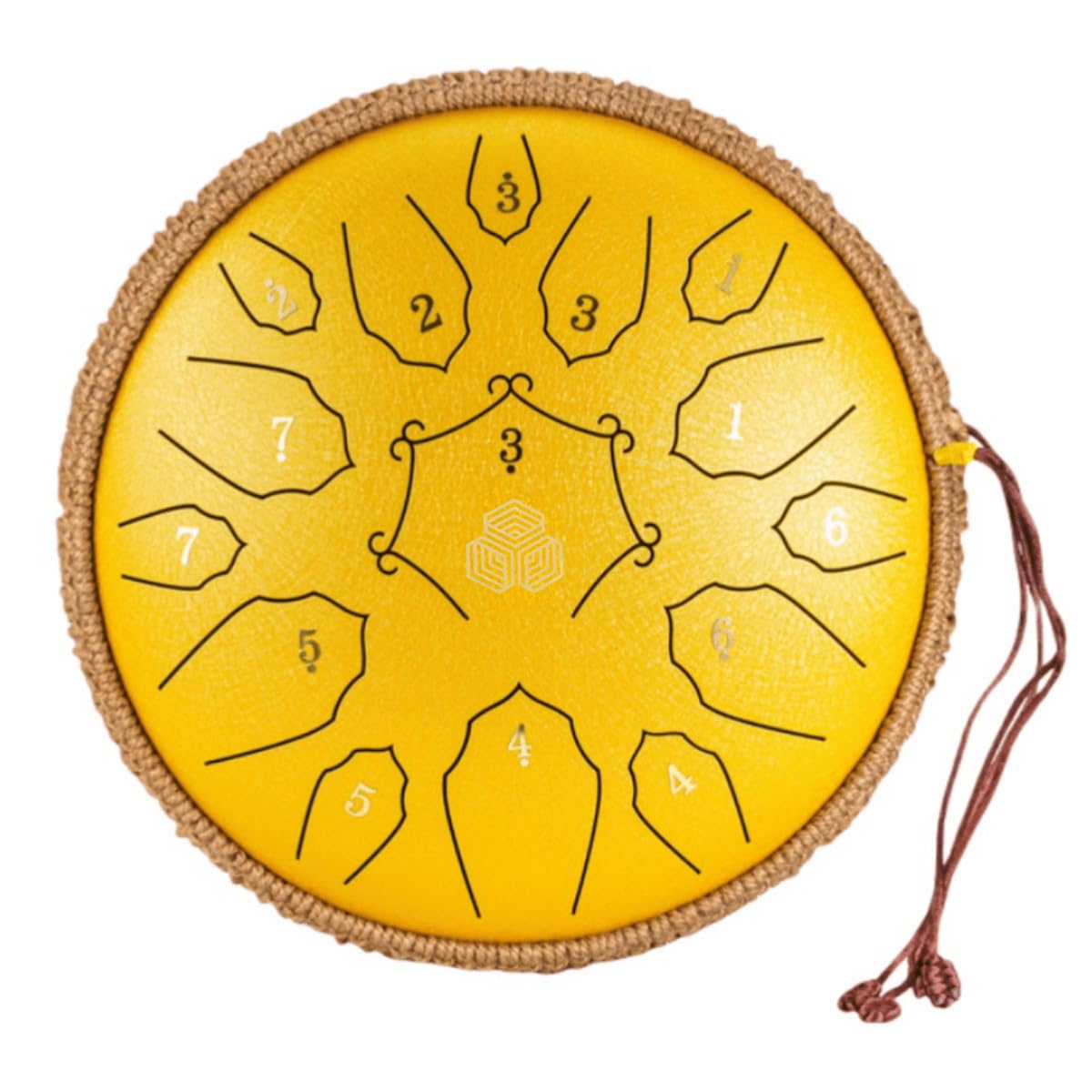 

15-Note 12-Inch D Major Tongue Drum, Steel Drum, Metal Percussion Instrument, Multi-Purpose, Handpan, with Storage Bag, 10 Colors to Choose From