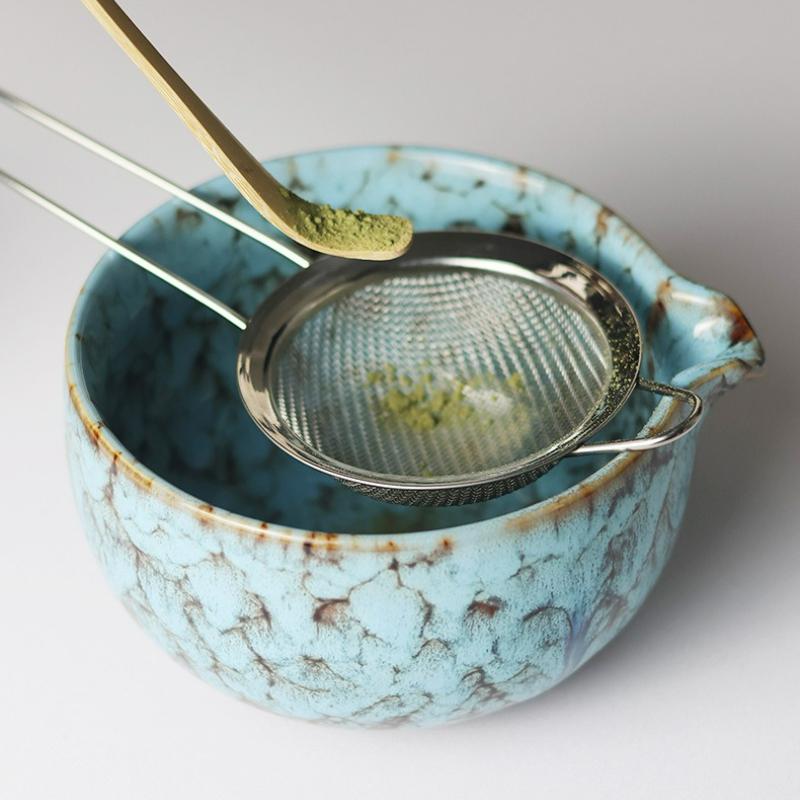 Japanese Ceramic Matcha Set Bamboo Whisk Teaspoon Ceramic Bowl Traditional Chawan Kung Fu Tea Set Accessories Matcha Gift Box
