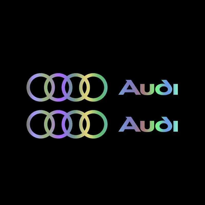 2pcs Car Sticker Both Side Body Auto Vinyl Film Stylish Personalized Decals For For AUDI A3 A4 A5 A6 Q7 RS3 RS4 Car Accessories