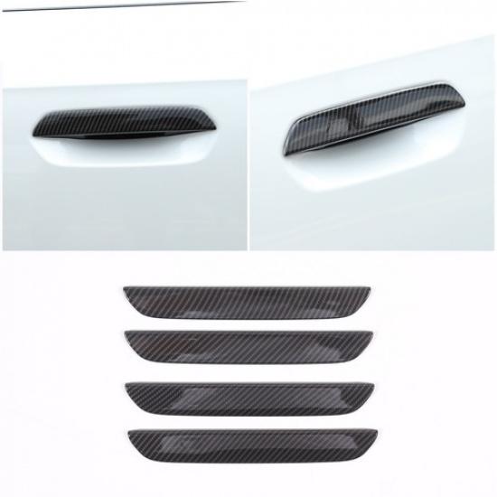 Carbon Fiber ABS Side Door Handle Cover Trim For BMW 2/4 Series/X1