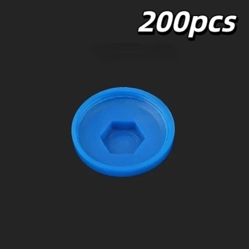 Hex Drilling Screw Cap 100/200Pcs Low Temp Resistant Covers Fit 5.2mm Self-Drilling Tail Screws Cold Area Construction