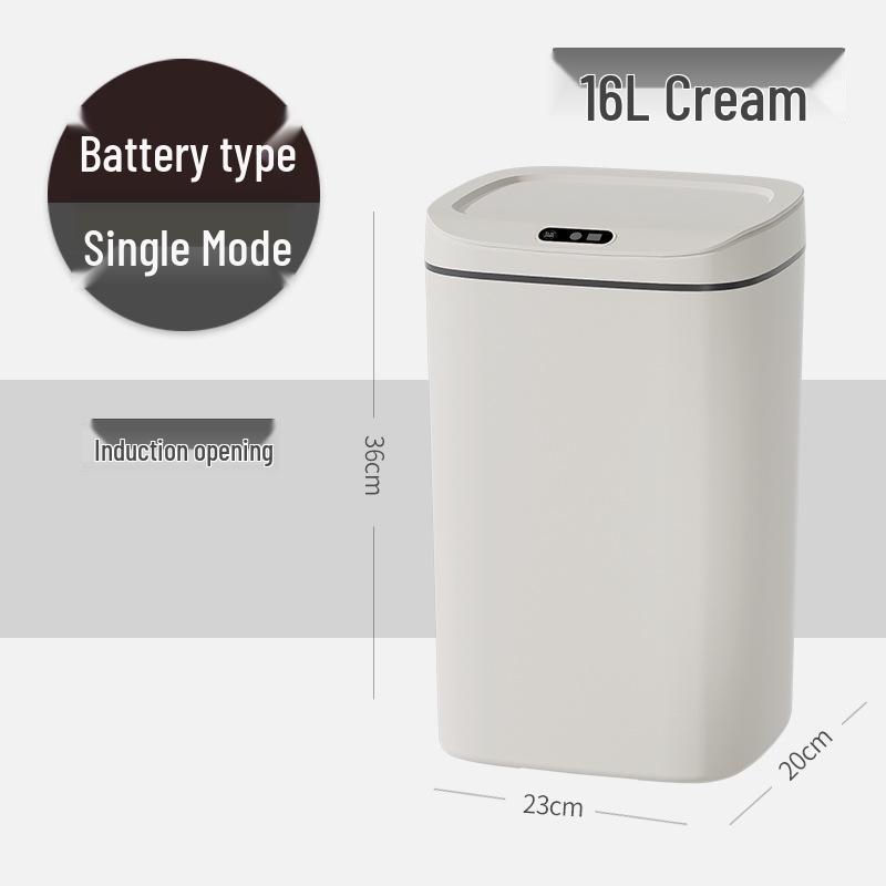 Smart Large-Capacity Induction Trash Can for Kitchen & Bathroom