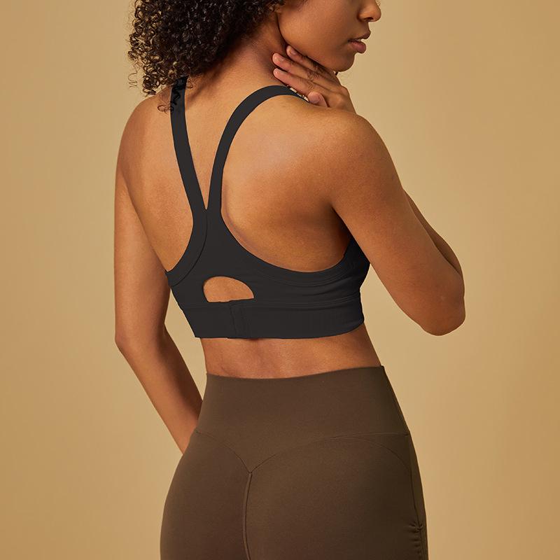 

Women s Shockproof Sports Bra - Yoga, Running, Pilates, Training - Beautiful Back Design Small чорний