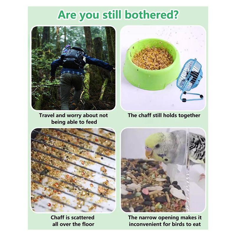 M-Nowoczesny-Automatyczny Przezroczysty Karmnik dla Ptaków Bez Bałaganu Pojemnik na Pokarm dla Papug Akcesoria do Klatki Dla Papużek Falistych Kanarków