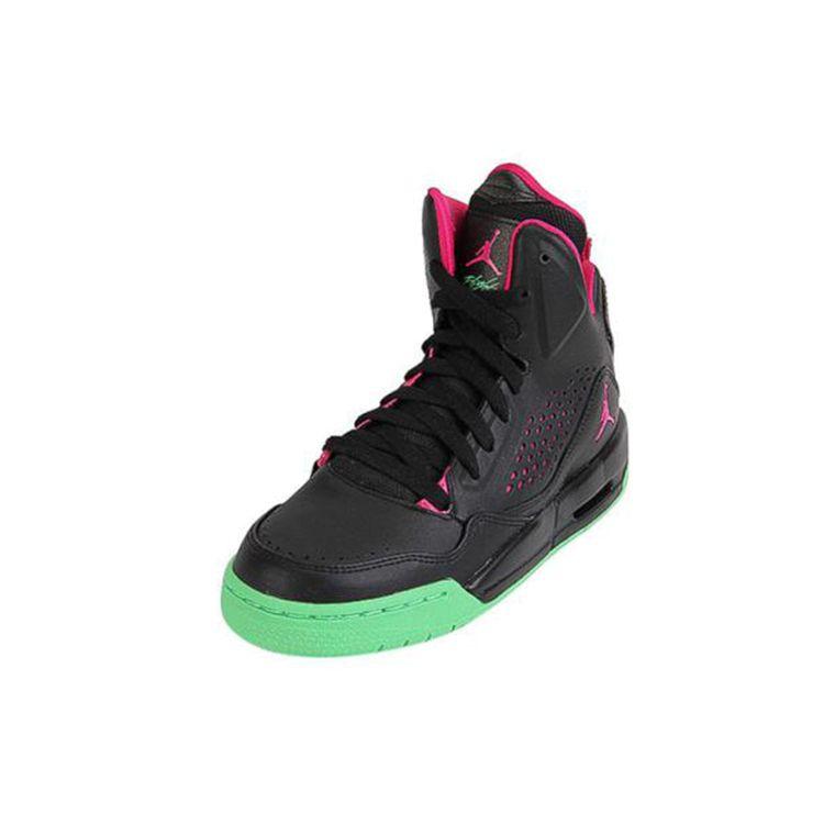 Jordan Flight SC-3 Synthetic Leather Trendy Shock Absorption Non-Slip Wear-Resistant Mid-Top Retro Basketball Shoes Women Sneaker 630611-038