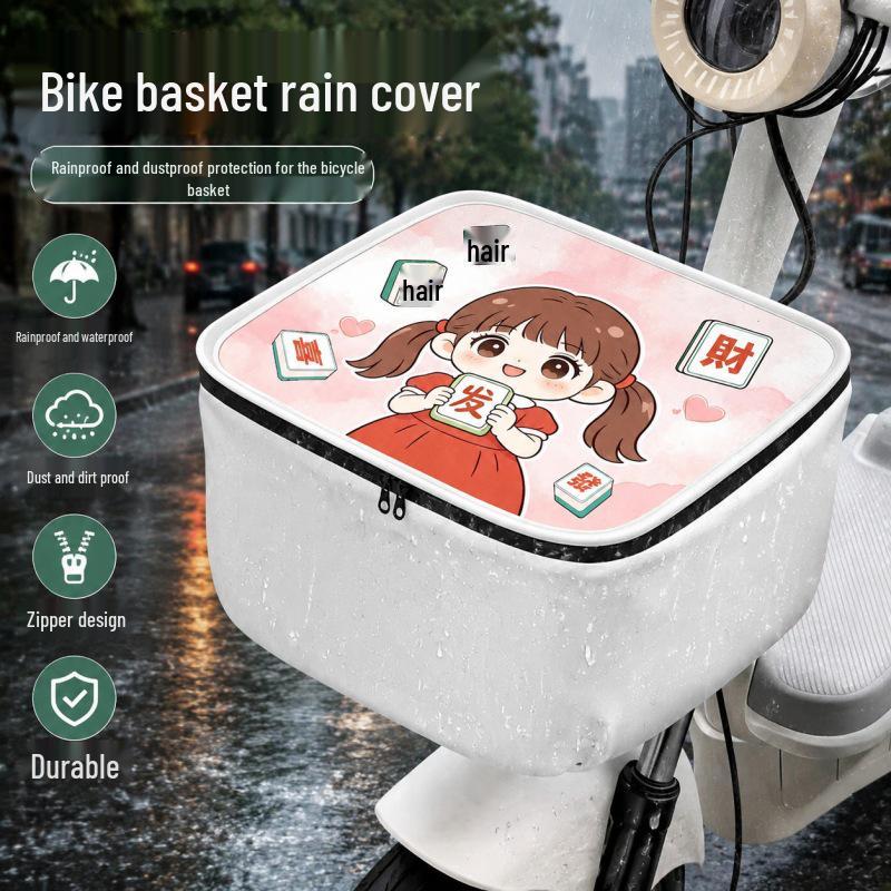 Universal Waterproof Cover for Electric Car, Motorcycle, and Bicycle Basket