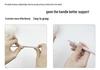 Jin Lan Häkelnadel mit weichem Griff und polierter Stahlnadel für DIY-Stricken