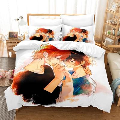 Sasaki to Miyano Manga Cool Posteľná súprava Jednolôžková Dvojlôžková Plná Queen King Size Posteľná súprava Aldult Dieťa Spálňa Súpravy obliečok na prikrývku 3D Anime