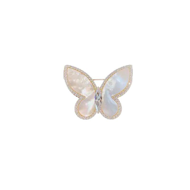 High-End Women's Butterfly Brooch Corsage - Fashionable, Niche, Anti-Exposure Design