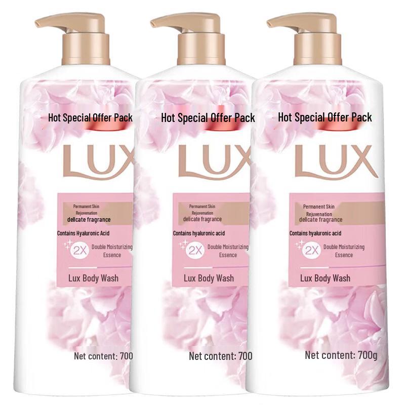 Lux Soft Skin Scented Shower Gel 700G x 3
