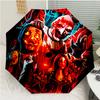 Art the Clown Terrifier Print Automatic Umbrella, 8 Rib Iron Frame, Plastic Handle, Suitable for Outdoor Travel &Daily , Ideal Gift