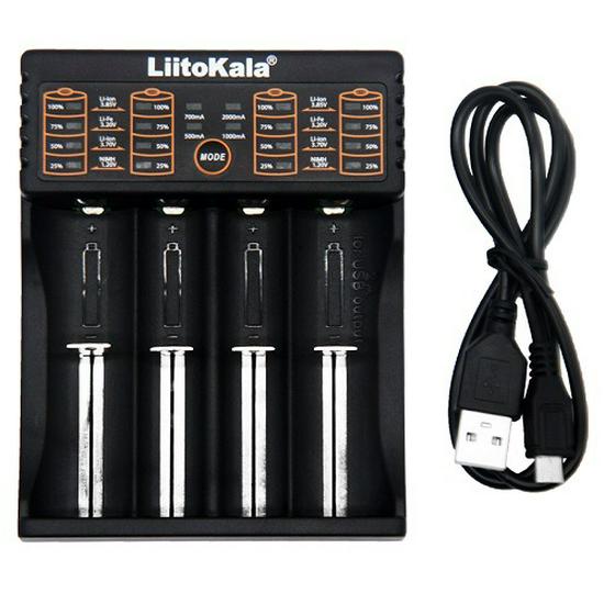 LiitoKala lii-402 Lithium 18650 Battery Charger with USB Output