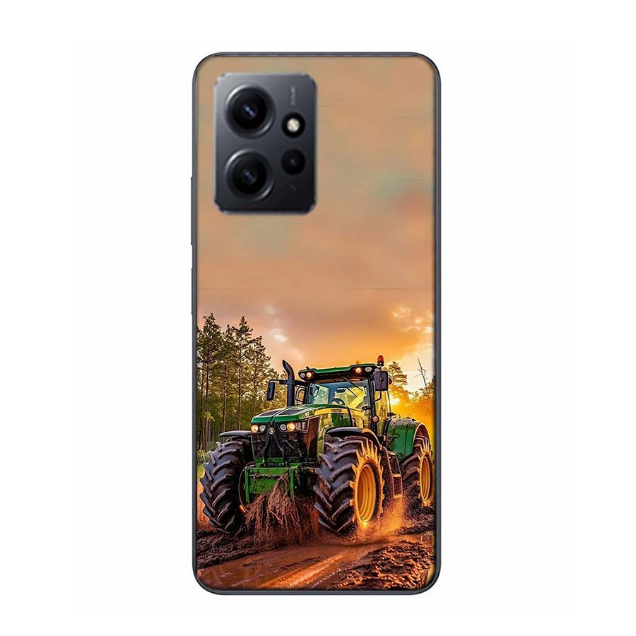Landwirtschaftliche Maschinen Mähdrescher Handyhülle Für Redmi 12 13C 12C 15C 9 10 10C Note 13 Pro Plus 14 15 Pro 9T 9C 9A TPU Weiche Hülle Klar