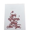 Frohe Weihnachten Frohes Neues Jahr Brief Scrapbook Papier DIY Metall Stanzformen