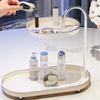 Space Saving Desktop Storage Tray Stainless Steel Rod Makeup Storage Display Stand  Kitchen