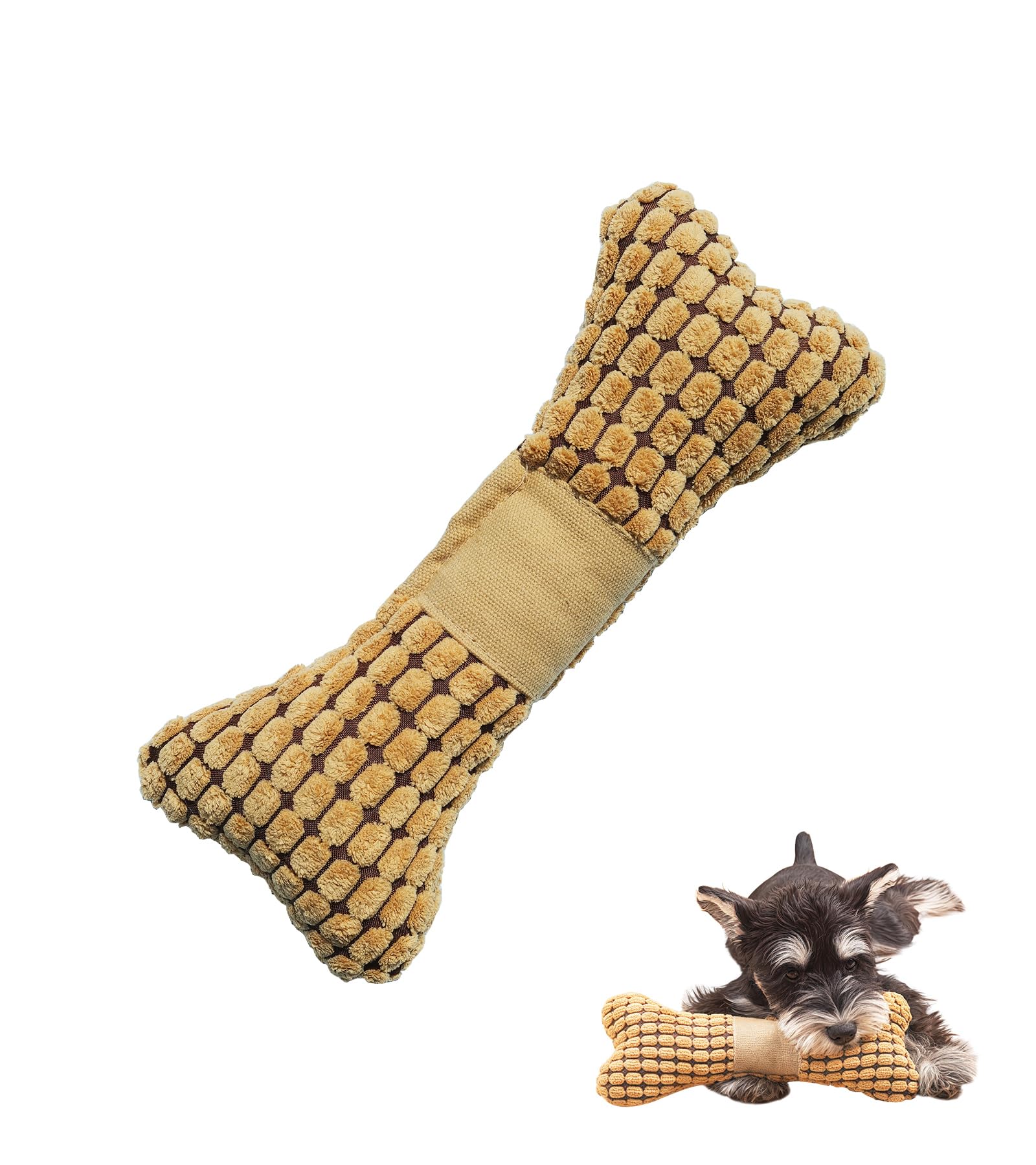 

HOLYCAT Звуковая игрушка для собаки Плюшевая подушка для собаки Махровая жевательная игрушка для собаки Пушистая Милая Прочная Подушка для обнимания Мягкая и Безопасная Меры по уходу за зубами Жевательная игрушка для собаки