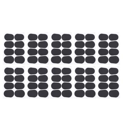 80 Stück Saxophon Mundstück Polster Silikon Schwarz Kissen Patches Blasinstrument Zubehör Dick 0,5 mm