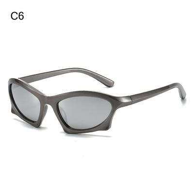 Damen Herren Punk Unregelmäßige Sport Sonnenbrillen Shades Sonnenbrillen Schutzbrillen
