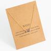 Minimalist and Exquisite Birthstone Women's Necklace Pendant Stainless Steel Plated 18K Gold Birthstone Jewelry Gift Necklace