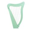 15-string Lyre Harp Solid Wood Portable Adjustable Classical Small Harp Beginners Musical Instrument Gifts