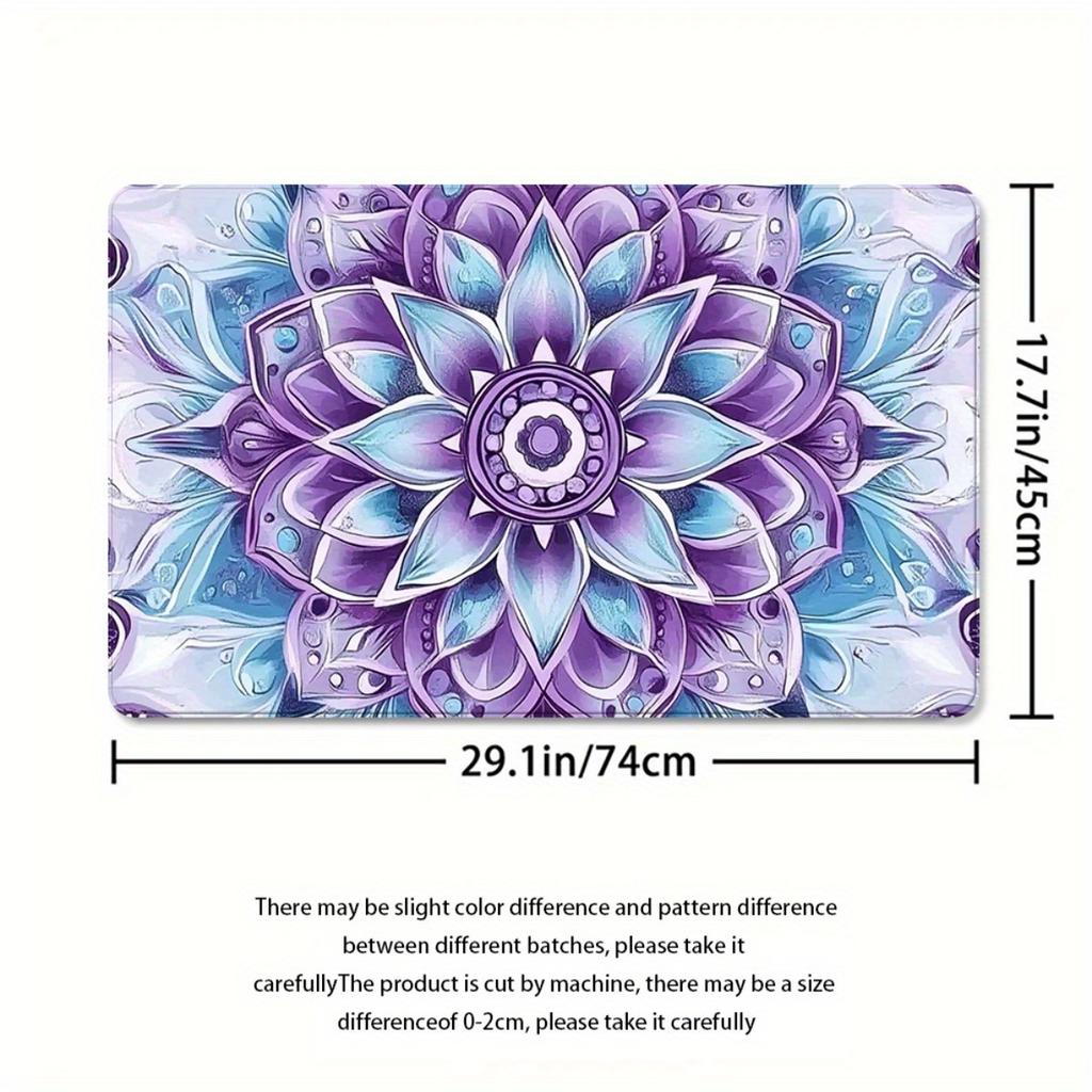 1/4Pcs Bathroom Shower Curtain Set Teal Bohemian Style Bathroom Curtain With 12 Hooks Non Slip Rugs Toilet Cover Mat Bathroom Partition