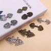 4 Pieces Vintage Sweater Clips Cardigan Clip Shawl Clips Retro Cloak Sweater Clips Antique Swirl Collar Clip Clasps