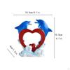Delphin Statue Figurine Sammeln Dekorationen Schreibtisch Kuchen Topper Harz Figur Meer Tier Skulptur