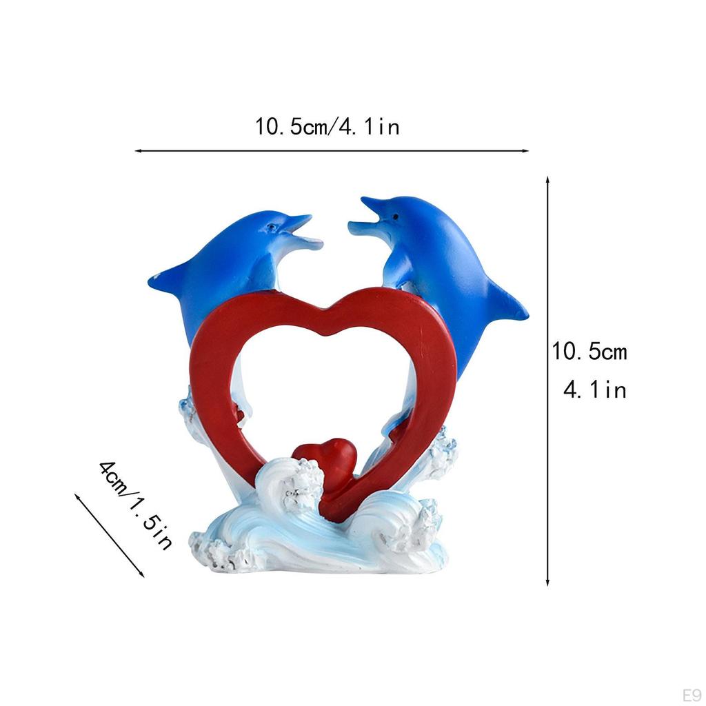 Delphin Statue Figurine Sammeln Dekorationen Schreibtisch Kuchen Topper Harz Figur Meer Tier Skulptur