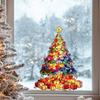 Artistic Style Christmas Tree Static Cling Stickers Do Not Damage Glass Windows of The Living Room.