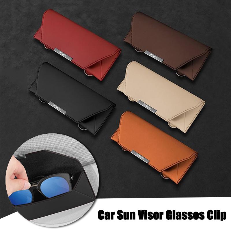 For BMW Performance E46 E90 F10 F30 X3 F20 E46 E60 E70 E39 E36 E62 E93 Car Sun Visor glasses Ticket Card Storage Protective Clip fsbm73